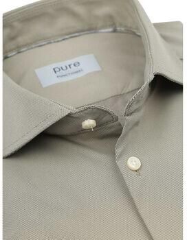 Pure Overhemd Lange Mouw Shirt Lichtbruin - Foto 5