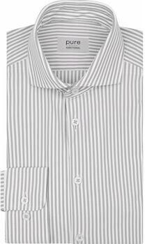Pure Overhemd Lange Mouw Shirt Streep Beige