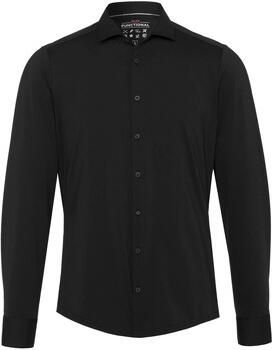 Pure Overhemd Lange Mouw The Functional Shirt Zwart