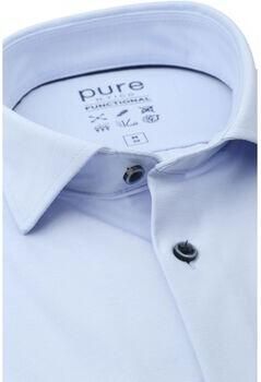 Pure Overhemd Shirt Melange Light Blue - Foto 3