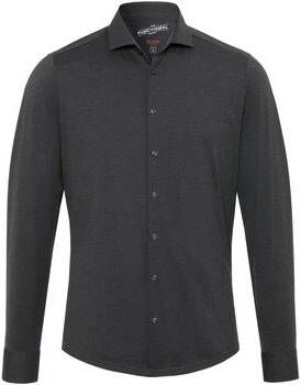 Pure Overhemd Lange Mouw H.Tico The Functional Shirt Antraciet