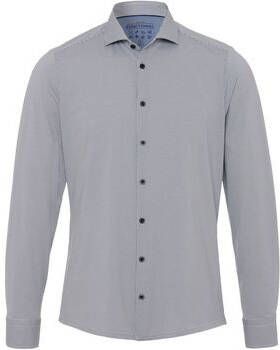 Pure Overhemd Lange Mouw The Functional Shirt Patroon Donkerblauw