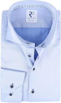 R2 Amsterdam Overhemd Lange Mouw R2 Overhemd Extra Lange Mouwen Blauw
