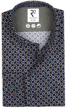 R2 Amsterdam Overhemd Lange Mouw R2 Overhemd Printed Sofas Multicolour Navy