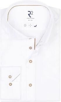 R2 Amsterdam Overhemd Lange Mouw R2 Overhemd Twill Wit