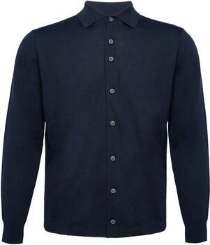 R2 Amsterdam Sweater Knitted Pull Shirt Merino Navy