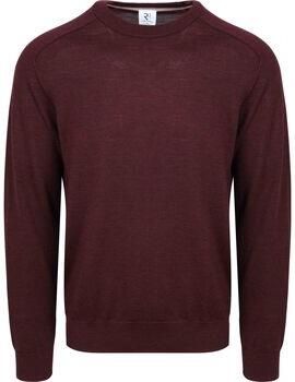 R2 Amsterdam Sweater R2 Trui Merinowol Bordeaux