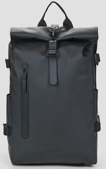 Rains Zwarte Rolltop Rugzak Groot Waterdichte Rugzak Black Unisex - Foto 4