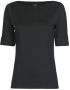Ralph Lauren Katoenen Jersey T-shirt met Boothals Black Dames - Thumbnail 2