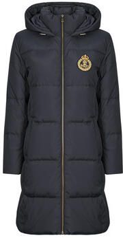 Lauren Ralph Lauren Gewatteerde lange jas met labelbadge