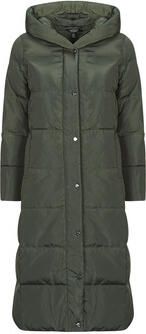 Lauren Ralph Lauren Slim fit gewatteerde lange jas met capuchon