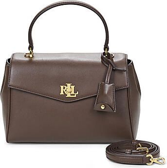 Lauren Ralph Lauren Handtas met echt leer met afneembare schouderband - Foto 3