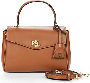 Lauren Ralph Lauren Handtas met echt leer met afneembare schouderband - Foto 3