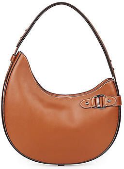 Lauren Ralph Lauren Handtas van echt runderleer met logo-applicatie