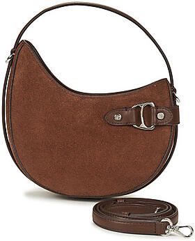 Lauren Ralph Lauren Handtas van runderleer met draagband en schouderband