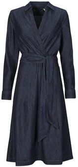 Lauren Ralph Lauren Midi-jurk van katoen in wikkellook model 'ROWELLA'