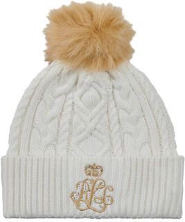 Lauren Ralph Lauren Gebreide muts met pompom