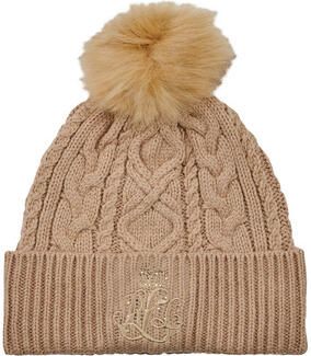 Lauren Ralph Lauren Gebreide muts met pompom