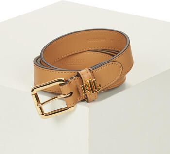 Lauren Ralph Lauren Smalle leren riem met logolus