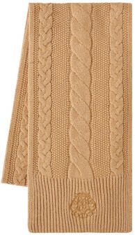 Lauren Ralph Lauren Sjaal met kabelpatroon-gebreide look van wolmix - Foto 2