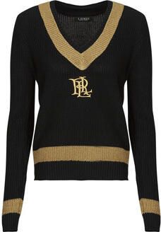 Lauren Ralph Lauren Gebreide pullover met labelstitching model 'MEREN'