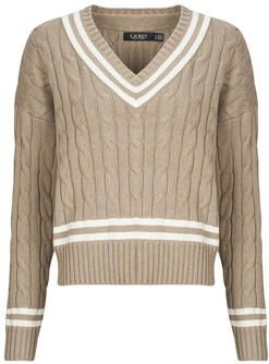 Lauren Ralph Lauren Gebreide pullover met kabelpatroon en V-hals model 'TEDURPH'