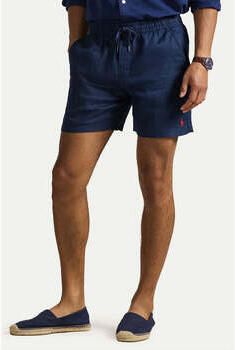 Polo Ralph Lauren Linnen shorts met tunnelkoord als vetersluiting en logostitching - Foto 3