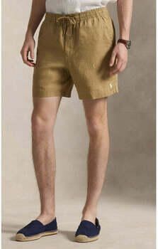 Polo Ralph Lauren Linnen shorts met tunnelkoord als vetersluiting en logostitching - Foto 3
