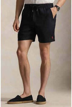 Polo Ralph Lauren Linnen shorts met tunnelkoord als vetersluiting en logostitching - Foto 3