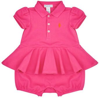 Polo Ralph Lauren Korte Jurk SS PEPLUM BU-ONE PIECE-SHORTALL