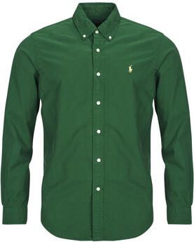 Polo Ralph Lauren Overhemd Lange Mouw CHEMISE AJUSTEE SLIM FIT EN OXFORD LEGER