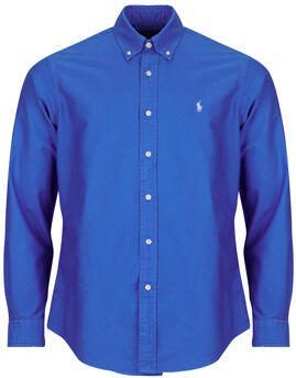 Polo Ralph Lauren Overhemd Lange Mouw CHEMISE CUSTOM FIT EN OXFORD LEGER - Foto 3