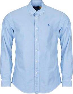 Polo Ralph Lauren Overhemd Lange Mouw CHEMISE CUSTOM FIT EN OXFORD LEGER - Foto 4