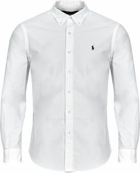 Polo Ralph Lauren Overhemd Lange Mouw CHEMISE DROITE CUSTOM EN OXFORD LEGER - Foto 4