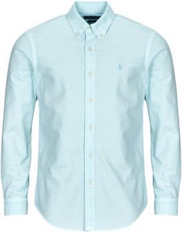 Polo Ralph Lauren Overhemd Lange Mouw CHEMISE DROITE CUSTOM EN OXFORD LEGER TEINTURE MINERALE - Foto 2