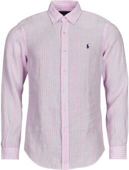 Polo Ralph Lauren Overhemd Lange Mouw CHEMISE RAYEE COUPE DROITE EN LIN