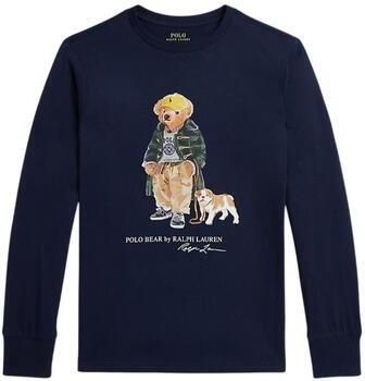 Polo Ralph Lauren Kids Regular-fit shirt met lange mouwen met logoprint