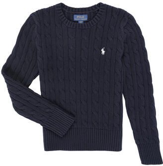 Polo Ralph Lauren Teens Gebreide pullover met logostitching model 'CABLE'