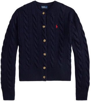 Polo Ralph Lauren Gebreid jack van een mix van linnen en kasjmier met kabelpatroon - Foto 4