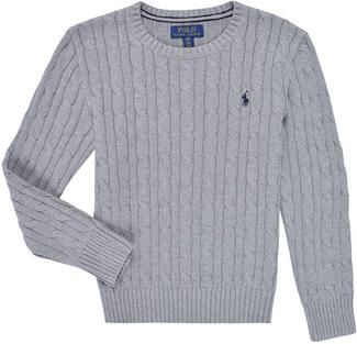 Polo Ralph Lauren Teens Gebreide pullover met kabelpatroon en ronde hals