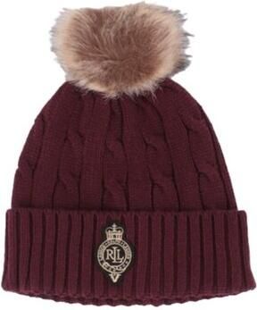 Lauren Ralph Lauren Gebreide muts met pompom