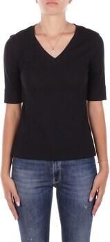 Lauren Ralph Lauren T-shirt met geribde V-hals model 'JUDY'