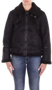 Lauren Ralph Lauren Regular fit jack in leerlook met imitatiebont