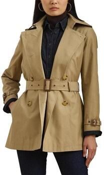 Ralph Lauren Beige Dubbel Breasted Katoenmix Trenchcoat Buitenkleding Beige Dames - Foto 4