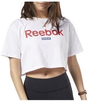 Reebok Sport T-shirt Korte Mouw Linear Logo Crop Tee