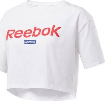 Reebok Sport T-shirt Linear Logo Crop Tee