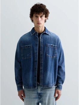 Replay Regular fit jeanshemd met viscose - Foto 4
