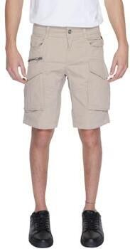 Replay Beige Katoenen Heren Shorts Lente Zomer Beige Heren