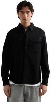 Replay Overhemd Lange Mouw 6.5 OZ BLACK DENIM M4124 .000.862 B02 - Foto 2