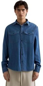Replay Overhemd Lange Mouw 6.5 OZ DEEP BLUE DENIM M4124 .000.860 B06 - Foto 3